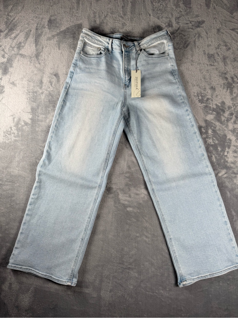 Just USA High Rise Wide Leg Jeans Light Wash Women’s Size 30 NWT